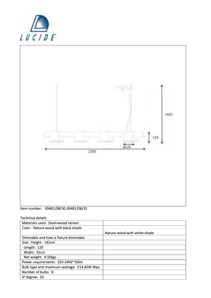 Image de la première page du manuel de l'appareil Octo