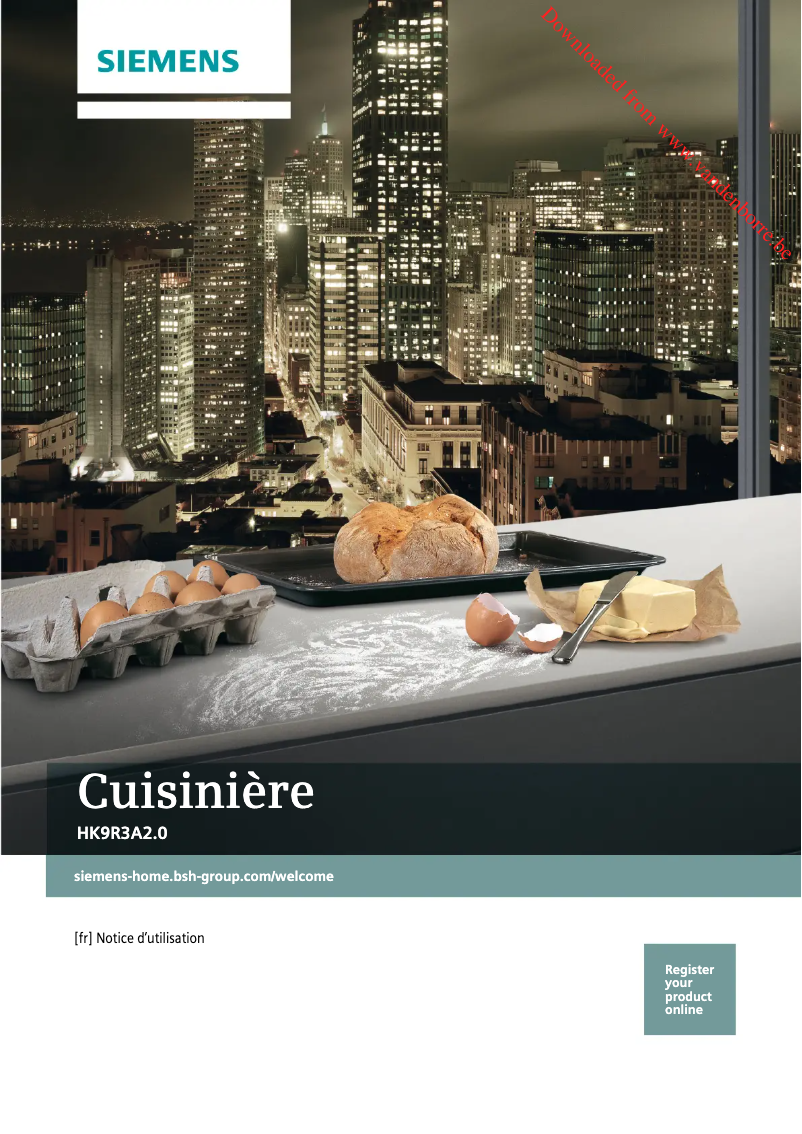 Image de la première page du manuel de l'appareil HK9R3A250
