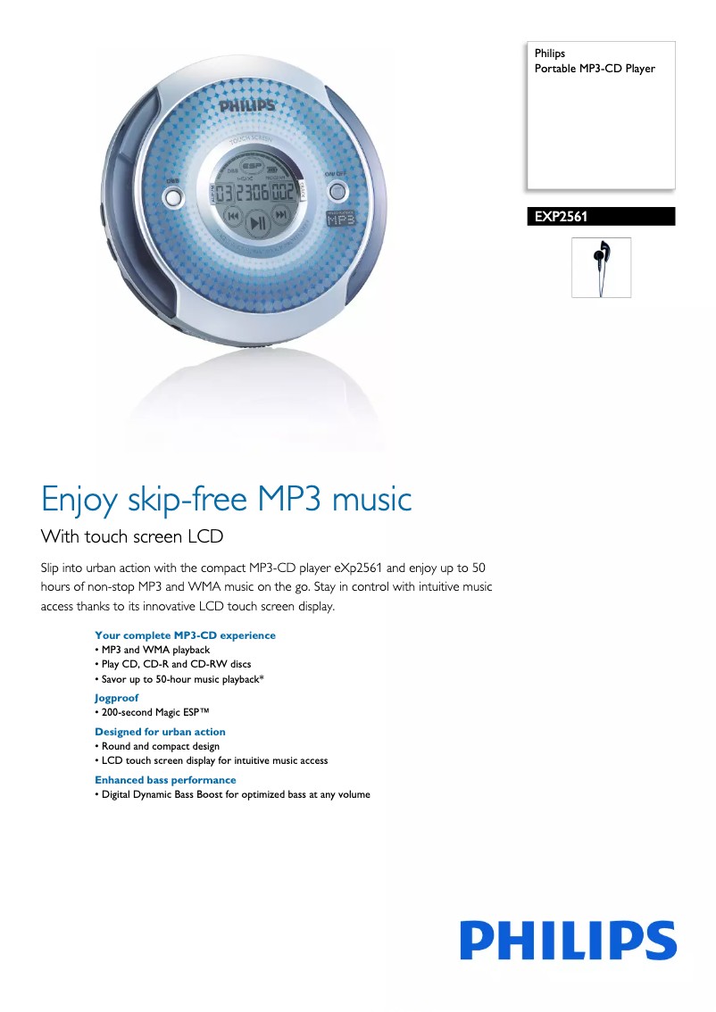 Image de la première page du manuel de l'appareil EXP2561