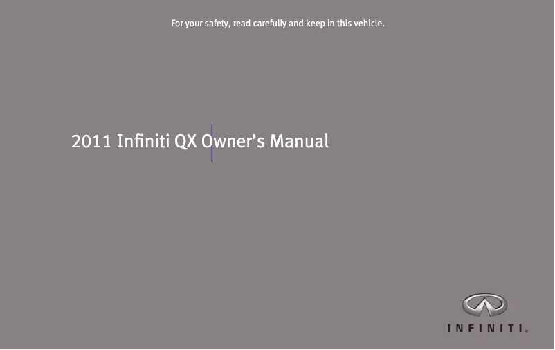 Page 1 of the manual User Manual Infiniti QX56 (2011)
