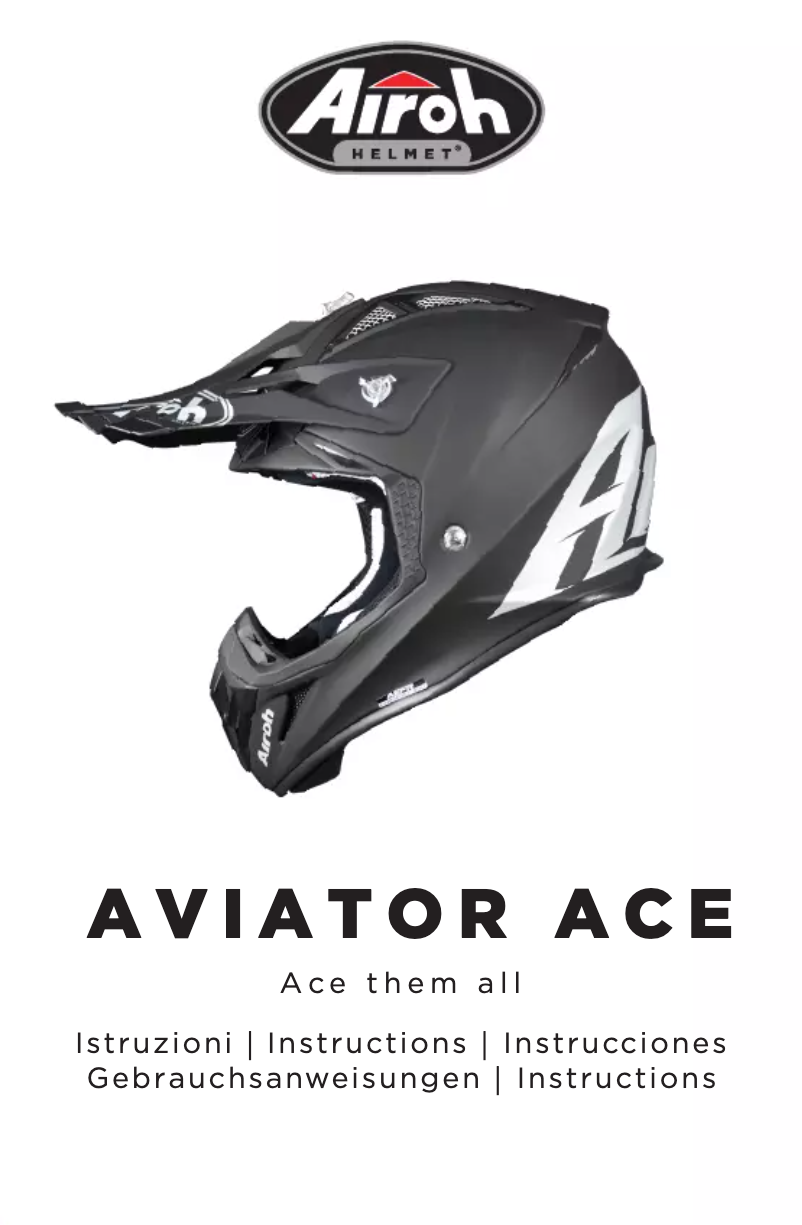 Page 1 de la notice Manuel utilisateur Airoh Aviator Ace