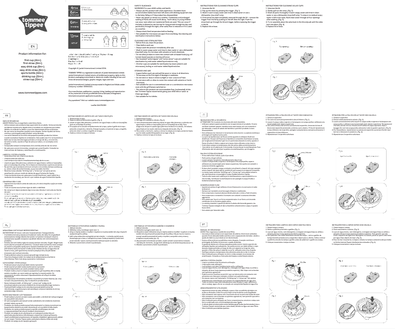Página 1 del manual Manual de usuario Tommee Tippee Active Straw