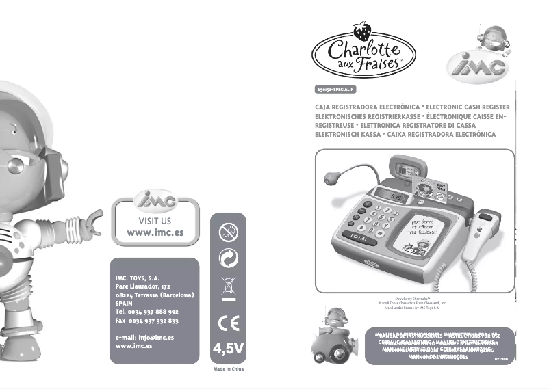 Page n°1 - Manuel utilisateur IMC Toys 650152