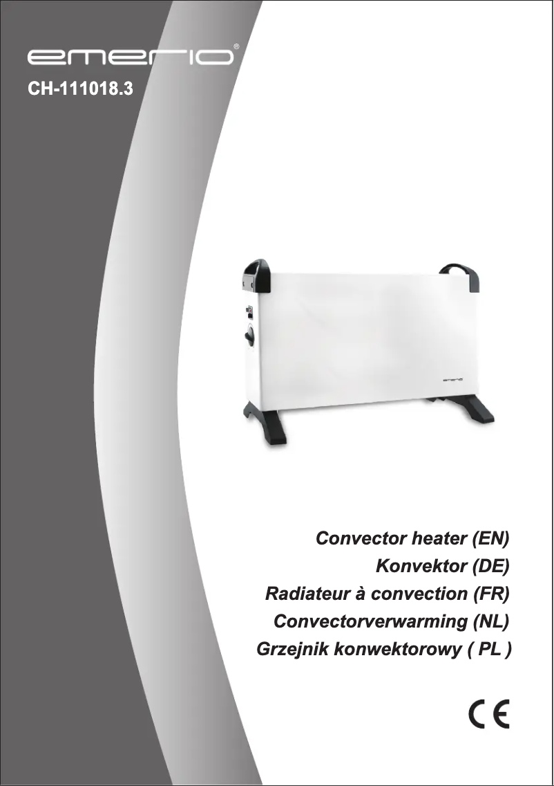 Page 1 de la notice Manuel utilisateur Emerio CH-111018