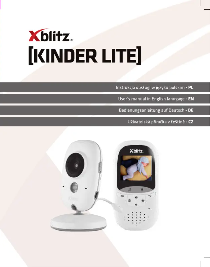 Page 1 de la notice Manuel utilisateur Xblitz Kinder Lite
