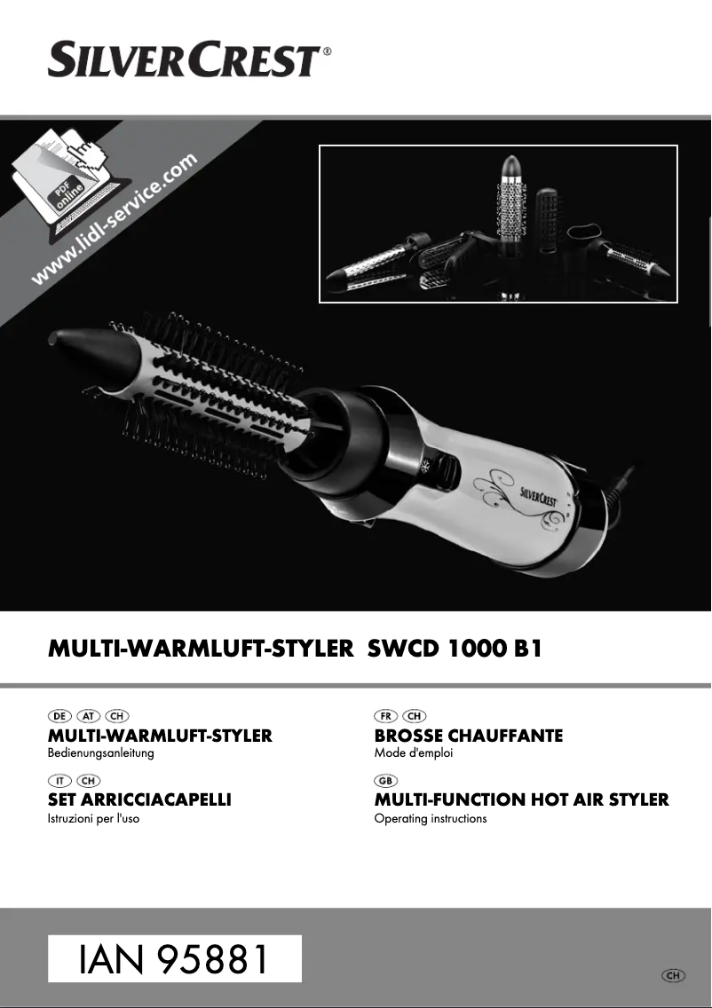 Image de la première page du manuel de l'appareil SWCD 1000 B1