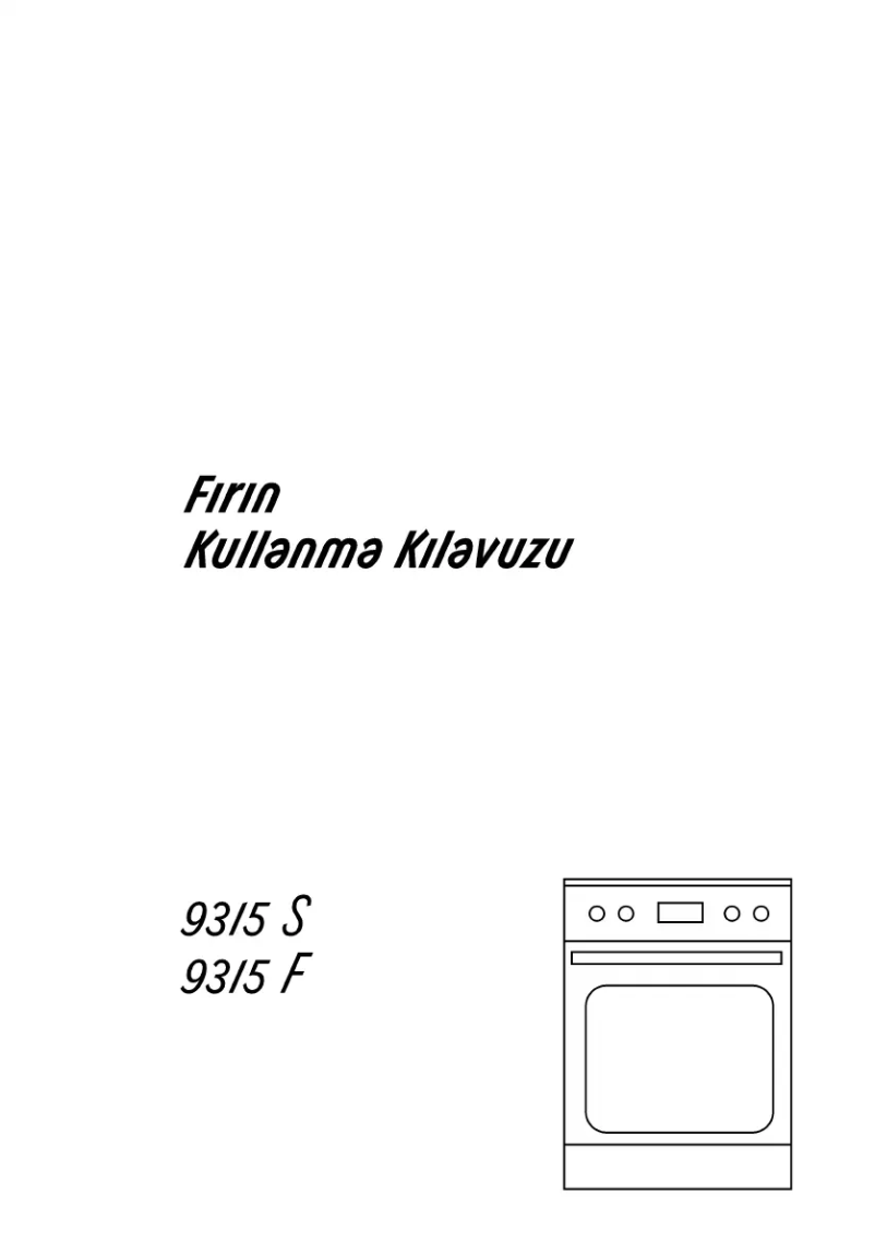 Page n°1 - Manuel utilisateur Arçelik 9315 F