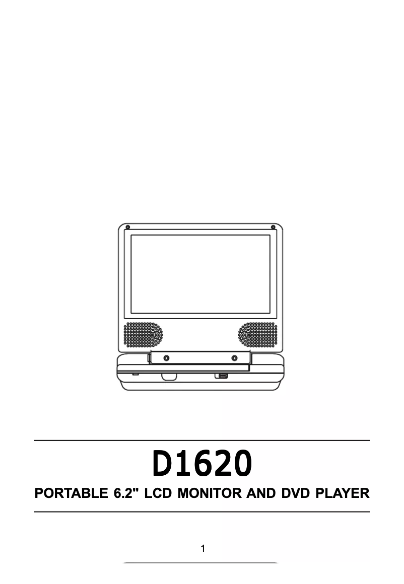 Page 1 de la notice Manuel utilisateur VOXX D1620