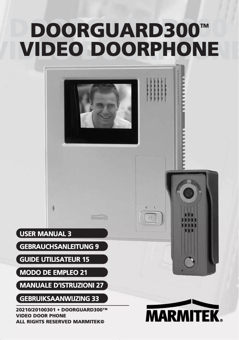 Image de la première page du manuel de l'appareil DoorGuard 300