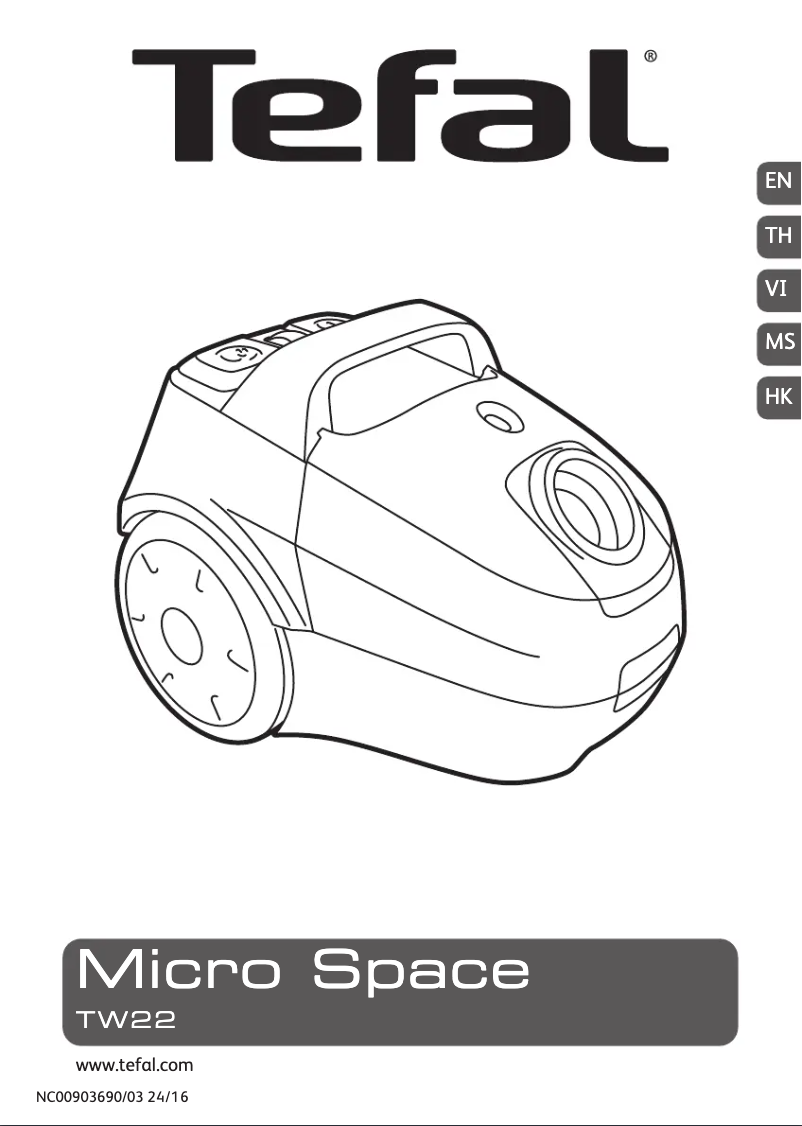 Page 1 de la notice Manuel utilisateur Tefal Micro Space TW2253HH