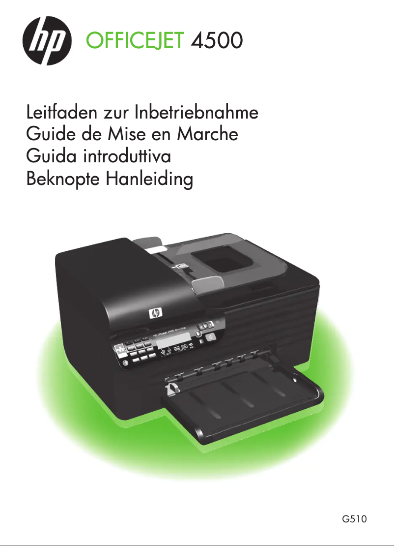 Page 1 de la notice Manuel utilisateur HP OfficeJet 4500 All-in-One