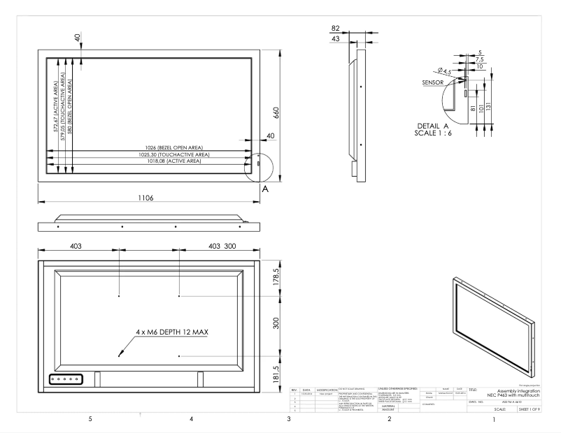 Imagen de la primera página del manual del dispositivo MultiSync P463