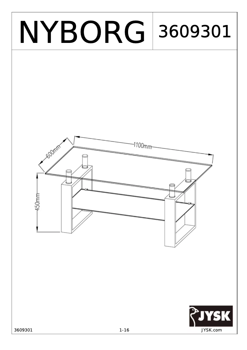 Page n°1 - Manuel utilisateur JYSK Nyborg