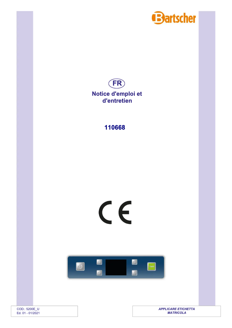 Image de la première page du manuel de l'appareil TF7501ecoLPWR