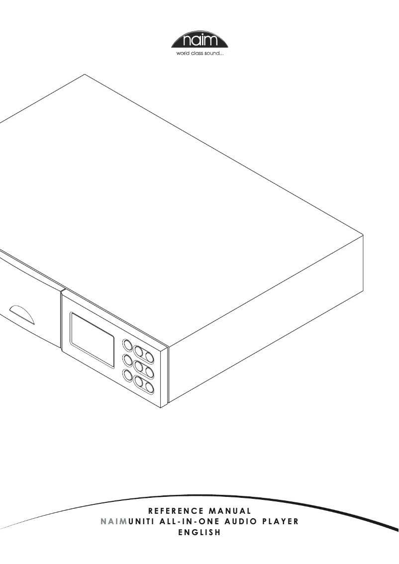 Image de la première page du manuel de l'appareil NaimUniti