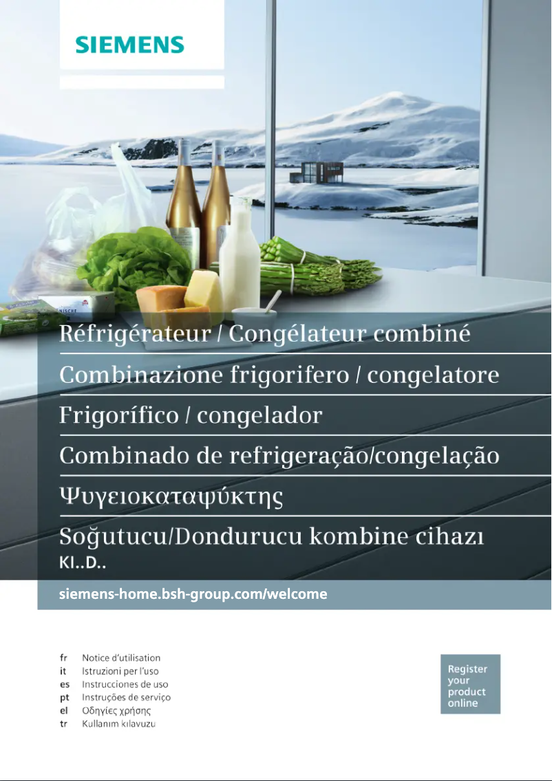 Page 1 de la notice Manuel utilisateur Siemens KI26DA20FF