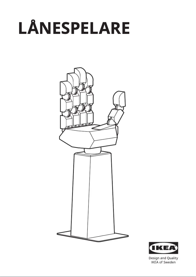 Page 1 de la notice Manuel utilisateur Ikea LÅNESPELARE 605.113.62