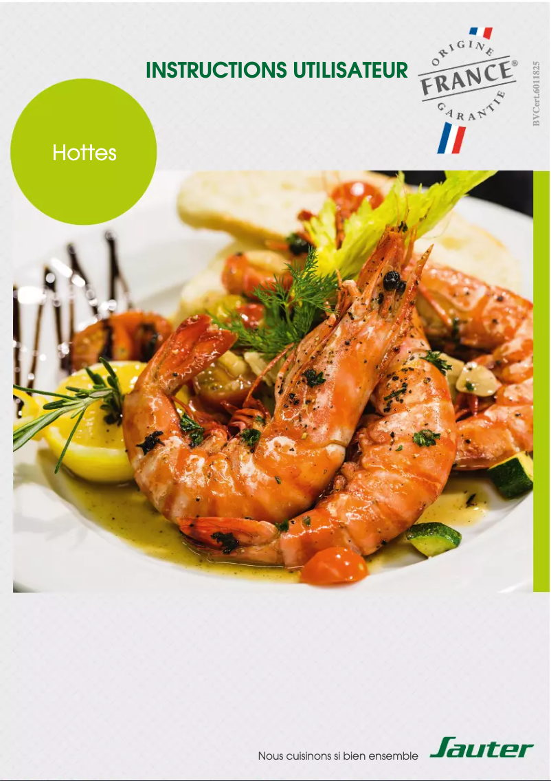 Page n°1 - Manuel utilisateur Sauter SHB9902X