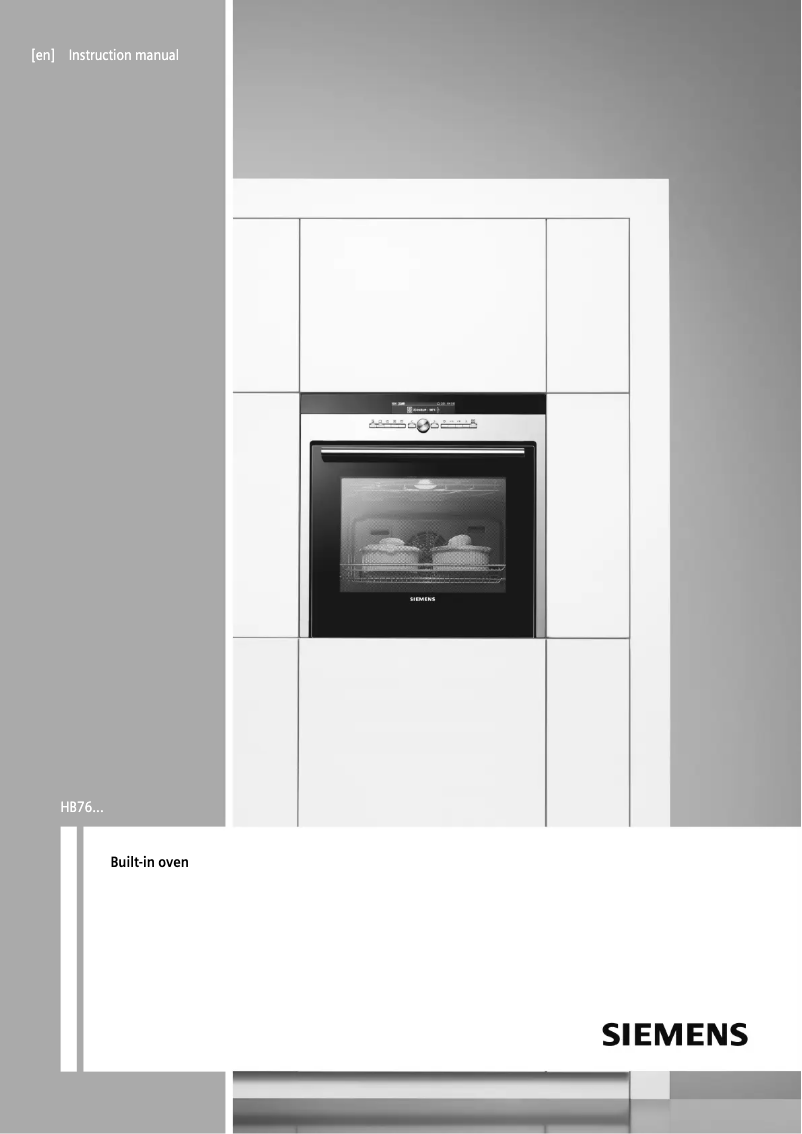 Page n°1 - Manuel d'utilisation et d'entretien Siemens HB76GS551E