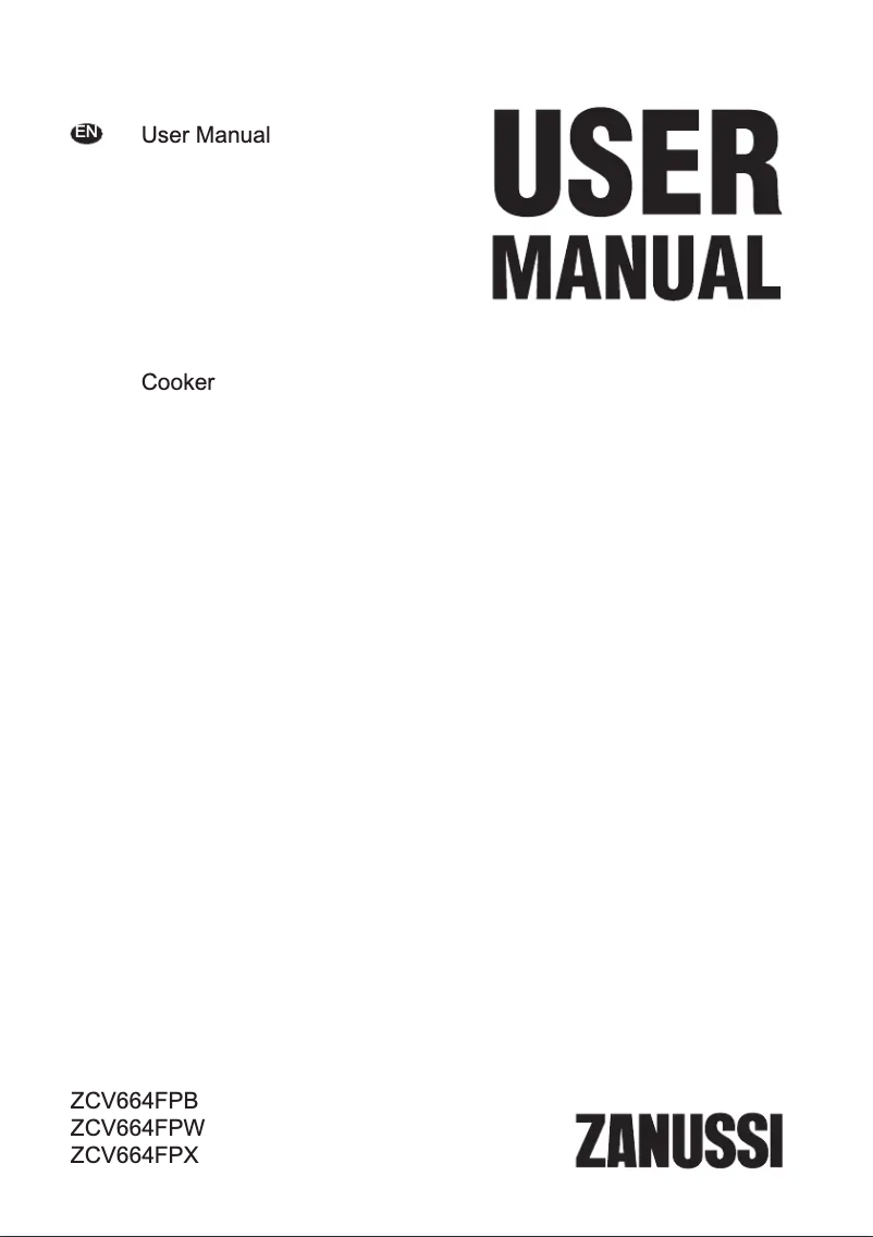 Page n°1 - Manuel utilisateur Zanussi ZCV664FPW