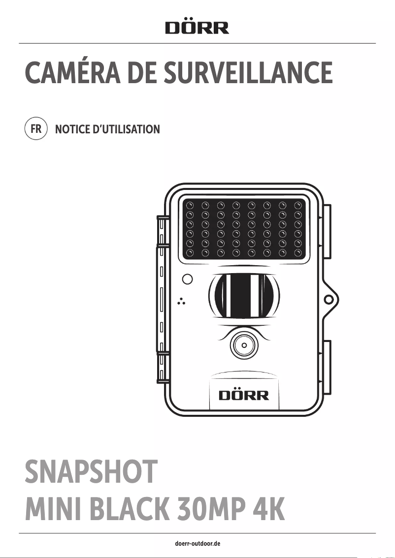 Image de la première page du manuel de l'appareil SnapShot Mini Black 30MP 4K
