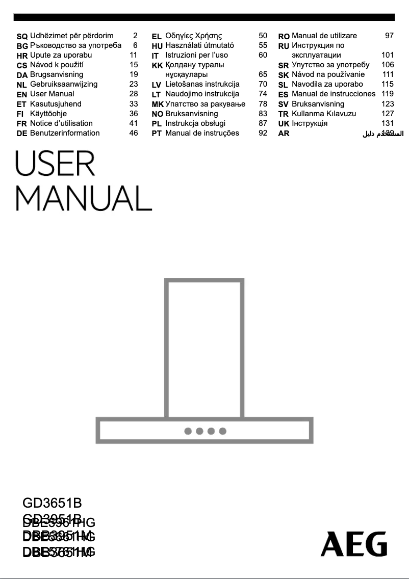 Imagen de la primera página del manual del dispositivo DIB3951M