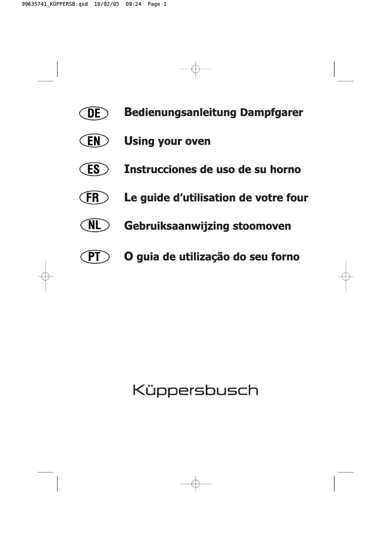 Image de la première page du manuel de l'appareil EDG 6500
