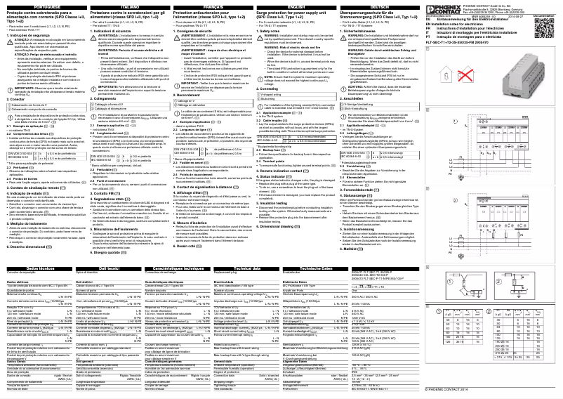 Image de la première page du manuel de l'appareil FLT-SEC-T1+T2-3S-350/25-FM