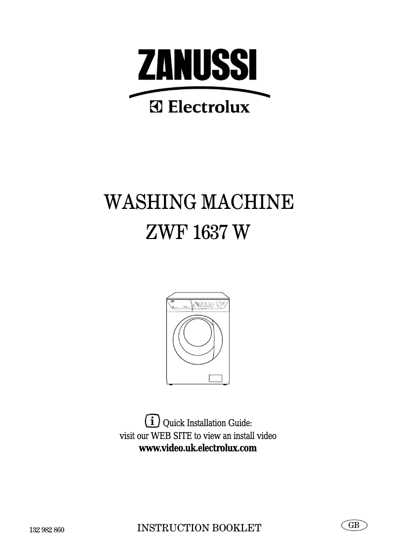 Página 1 del manual Manual de usuario Zanussi-Electrolux ZWF 1637 W