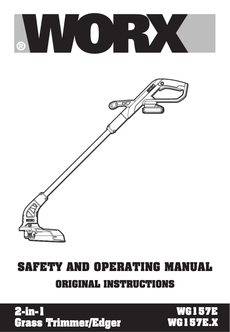 Page n°1 - Manuel utilisateur Worx WG927E