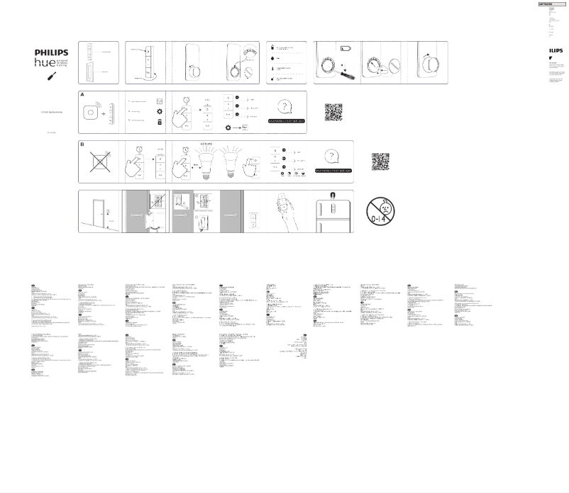 Image de la première page du manuel de l'appareil Hue Dimmer Switch