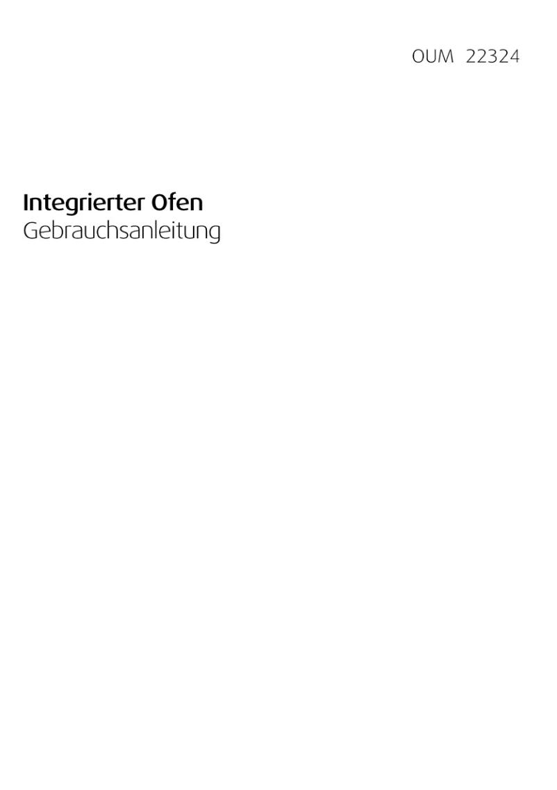 Image de la première page du manuel de l'appareil OUM 22324