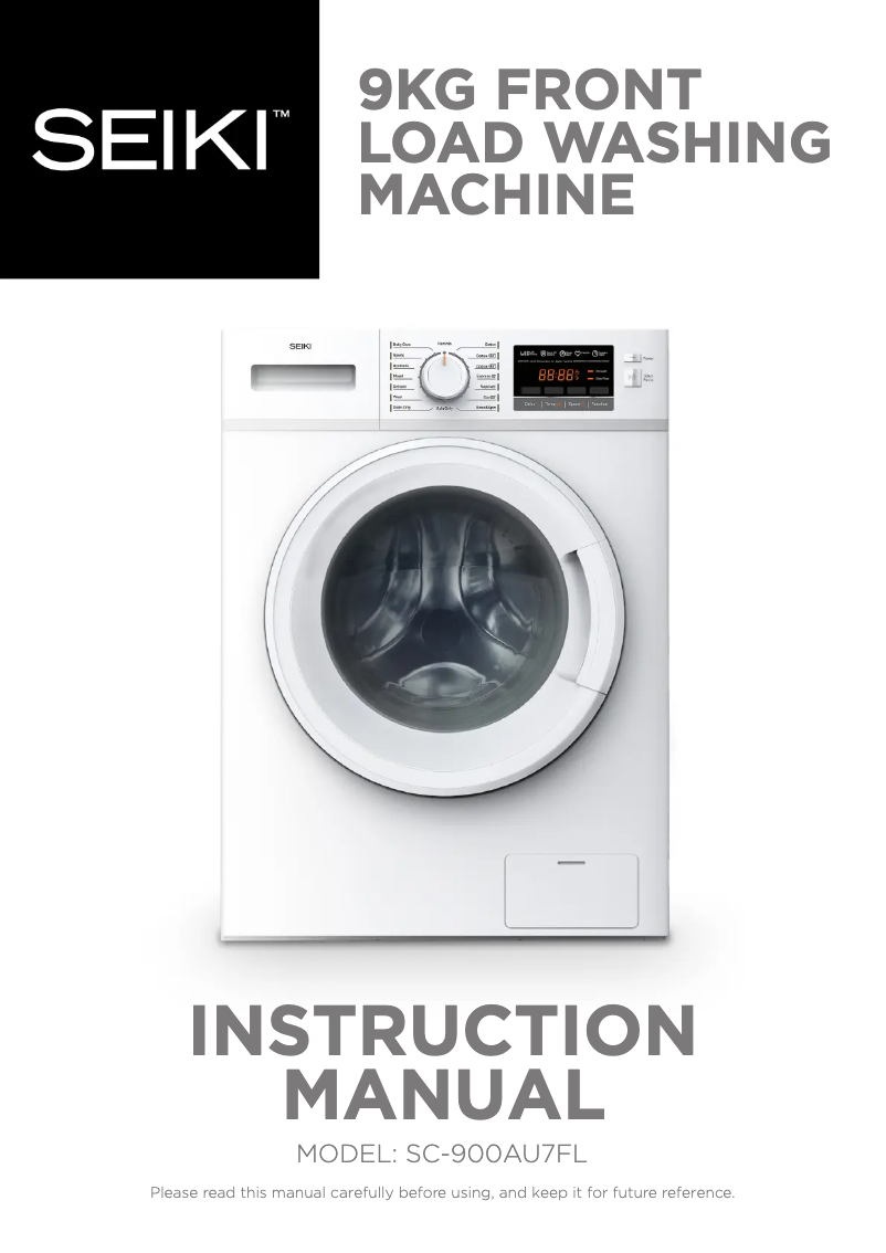 Page n°1 - Manuel utilisateur Seiki SC-900AU7FL