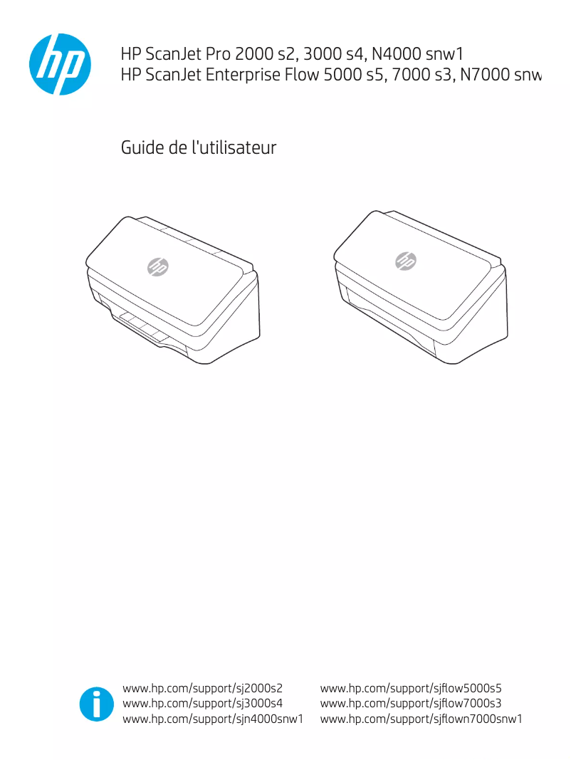 Page n°1 - Manuel utilisateur HP Scanjet Enterprise Flow 5000 S5