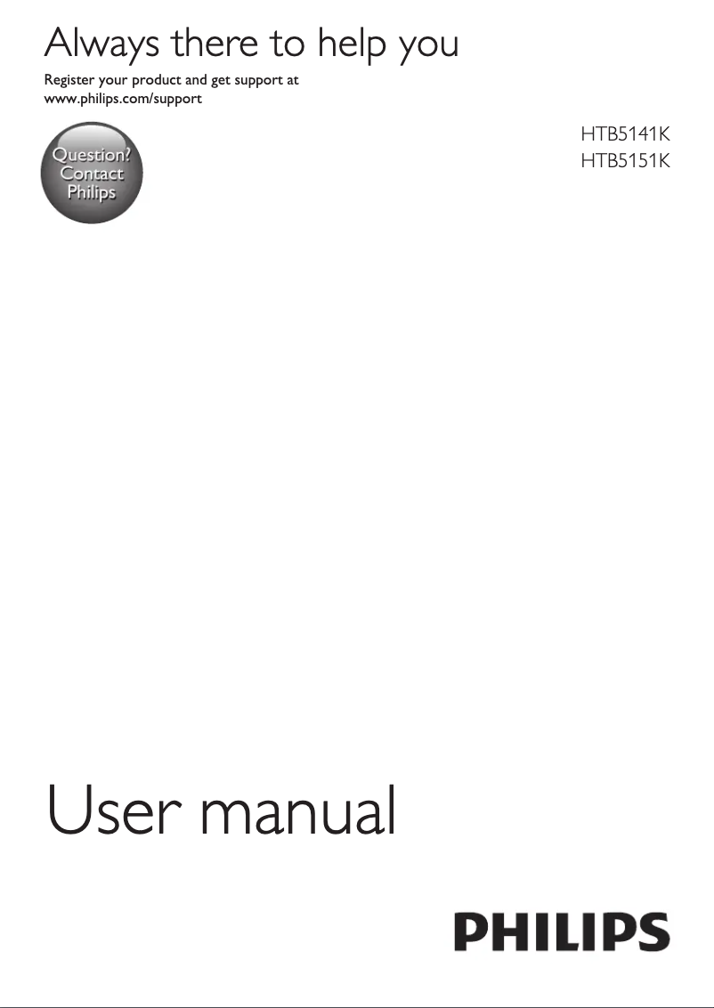 First page image of the manual for HTB5141K