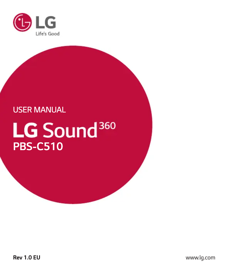 Image de la première page du manuel de l'appareil Sound360 PBS-C510