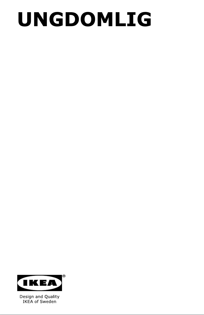 Página 1 del manual Manual de usuario Ikea UNGDOMLIG 504.621.40