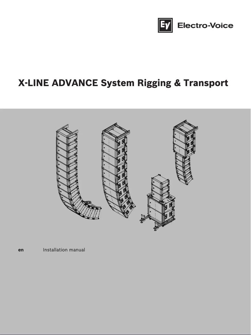 Page 1 de la notice Manuel utilisateur Electro-Voice X2-212/90
