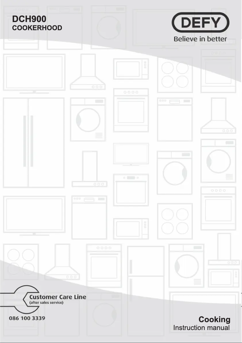 Page 1 de la notice Manuel utilisateur Defy DCH900