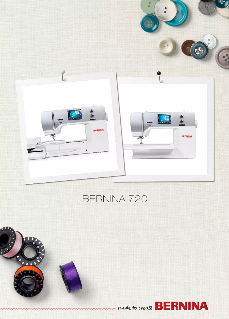 Página 1 del manual Manual de usuario Bernina 720