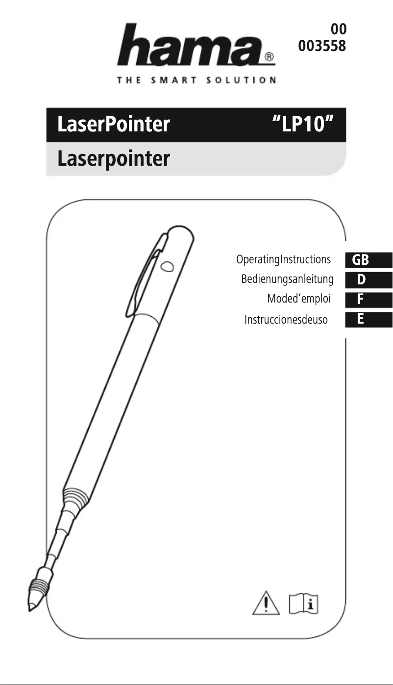 Image de la première page du manuel de l'appareil LP10