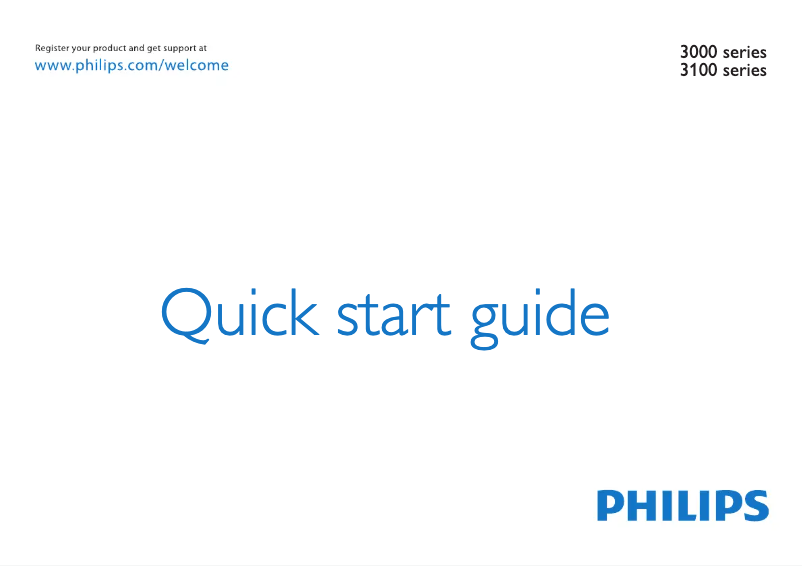 First page image of the manual for 46PFL3008T