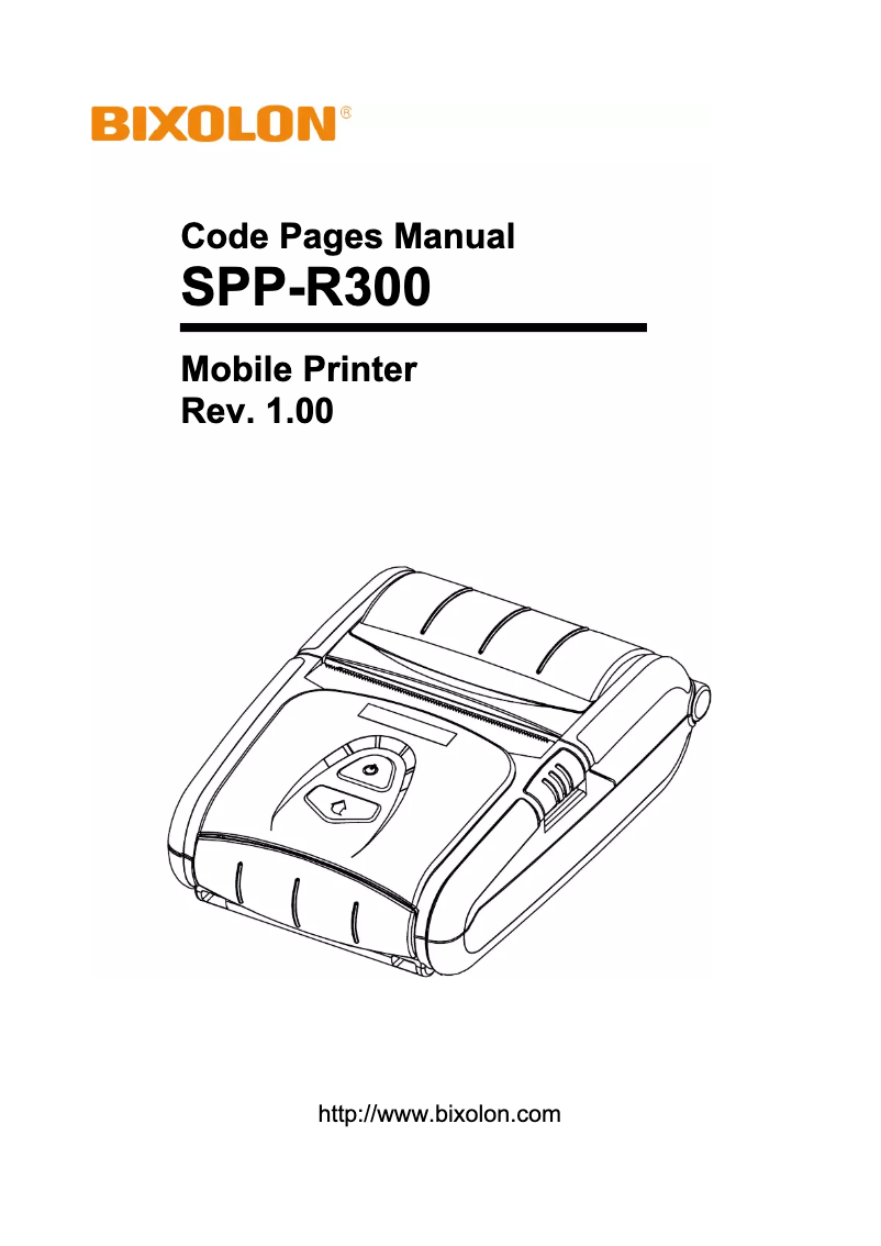 Imagen de la primera página del manual del dispositivo SPP-R300WK