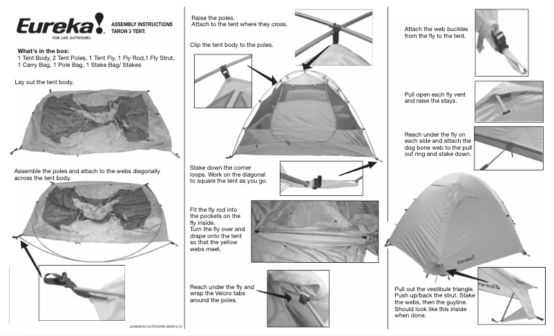 Page n°1 - Manuel utilisateur Eureka Taron 3