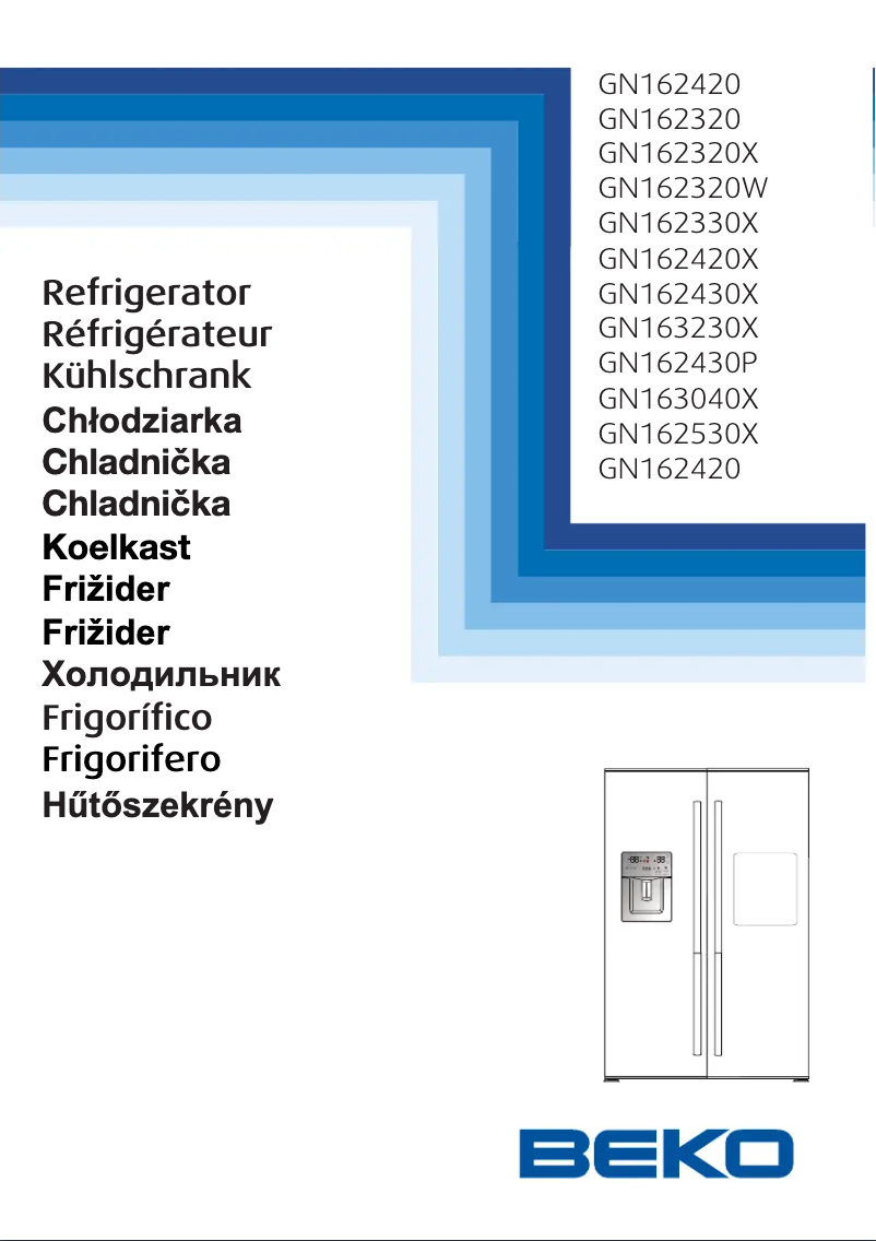 Page n°1 - Manuel utilisateur Beko GN162420