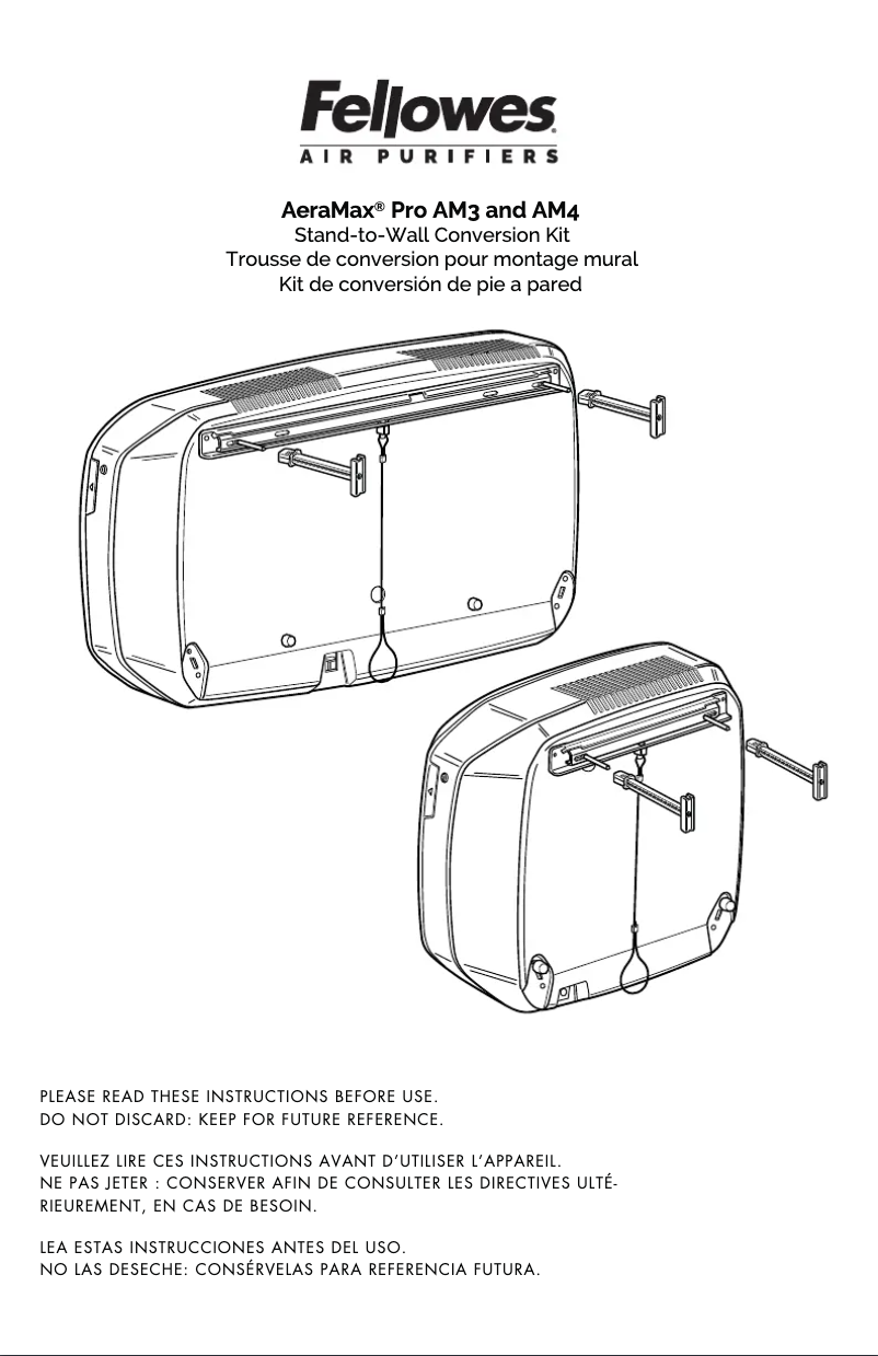 Page n°1 - Manuel utilisateur Fellowes AeraMax Pro AM3