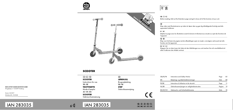 Imagen de la primera página del manual del dispositivo IAN 283035