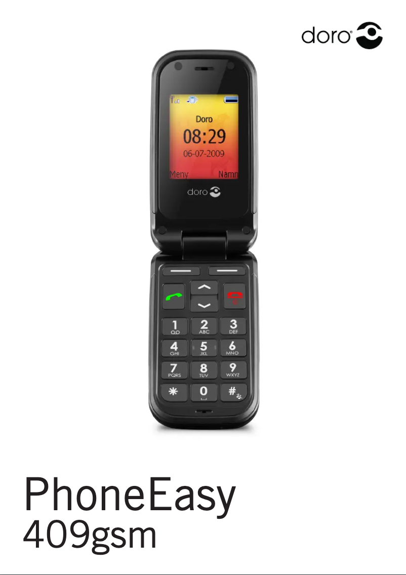 Page 1 de la notice Manuel utilisateur Doro PhoneEasy 409gsm