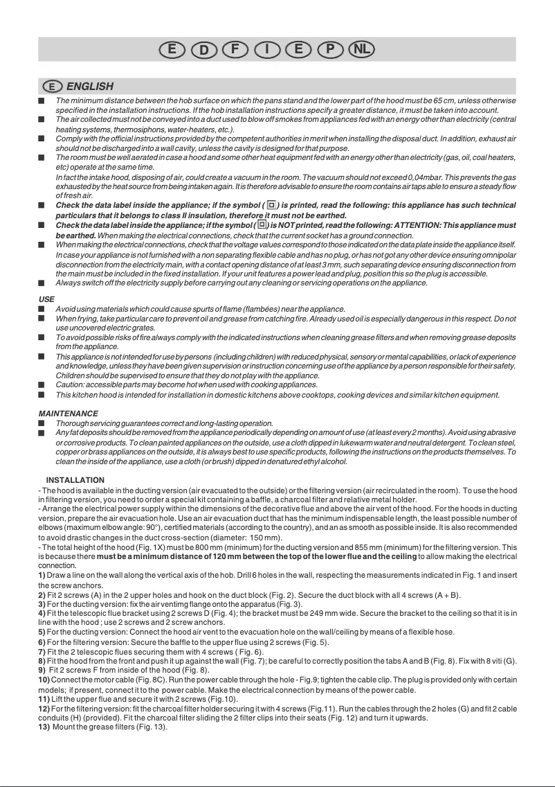 Page 1 de la notice Manuel utilisateur Broan HDV908X