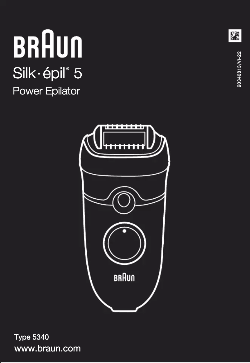 Page n°1 - Manuel utilisateur Braun Silk-épil 5 625
